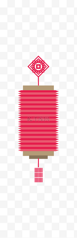 中式喜庆图片_红色喜庆扁平中式红灯笼