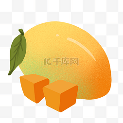 新鲜水果芒果插画