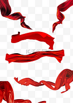 红色丝带绸缎大合集
