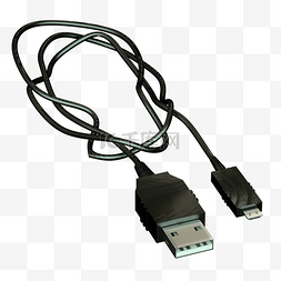 usb接口png图片_充电接口USB数据线电线
