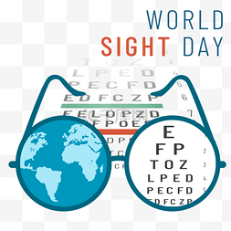 全球部署图片_世界视觉日手绘全球爱眼日，以检