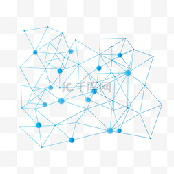 商务蓝色创新边框图片_科技感蓝色抽象点线线条元素