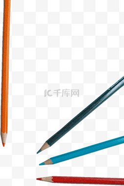 几只彩色绘画铅笔png素材
