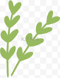 绿色小植物免扣png