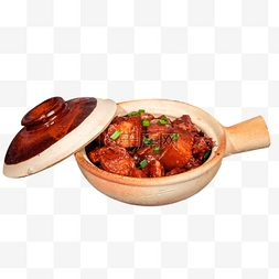 砂锅中的香菇图片_餐饮美食砂锅红烧肉