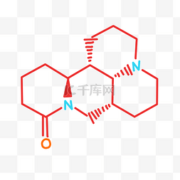 化学方程式卡通图片_红色一体分子插图