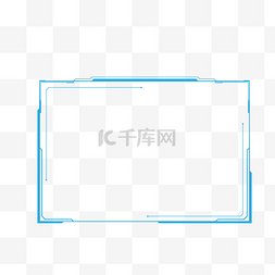 网络科技图片_蓝色边框高科技