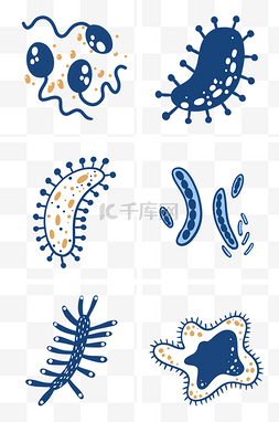 微生物细菌图片_各种细胞细菌组图PNG免抠素材