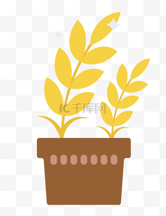 下载免抠元素手绘可爱卡通元素黄色插画三叶子企业vip免费下载免抠元