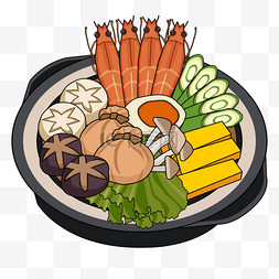日式传统美食日本sukiyaki