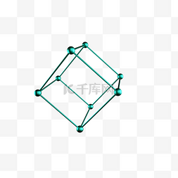 节日模型图片_C4D几何立体框