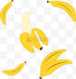 香蕉夏季水果免抠