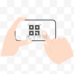 手机微信码图片_手持手机扫描二维码