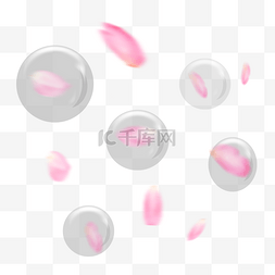 粉色花朵漂浮图片_粉色桃漂浮花瓣