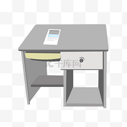 灰色的桌子图片_灰色的桌子装饰插画