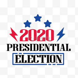 2020年闪屏页图片_卡通手绘总统选举svg字体