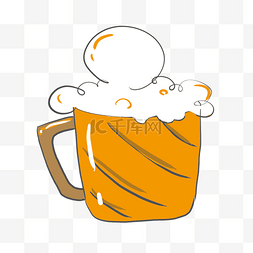 啤酒饮料卡通插画