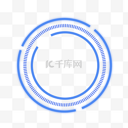 科技感原框图片_蓝色科技感边框