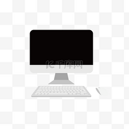 系列科技图片_科技系白色苹果一体机台式机