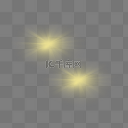 黄色光效素材图片_亮光亮色黄色光效