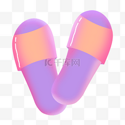 紫色拖鞋图片_紫色拖鞋鞋子