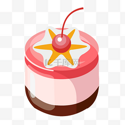 蛋糕甜点图片_卡通手绘可爱小蛋糕