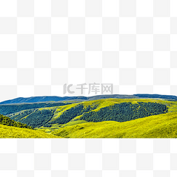 白云高山图片_内蒙古高山草原秋季景观