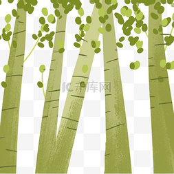 森林花朵图片_绿色的森林植物免抠图