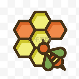 采蜂蜜图片_卡通采蜂蜜