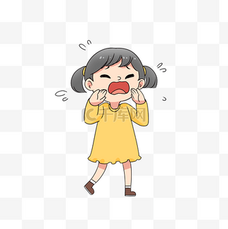 免抠元素迷路喊叫的小女孩免抠元素可爱老鼠坐在石头上动物吹笛子免抠