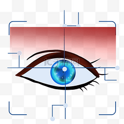 科技眼球png图片_眼球视网膜识别