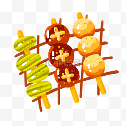 鱼丸logo图片_黄色香菇装饰