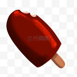 一根红色冰淇淋