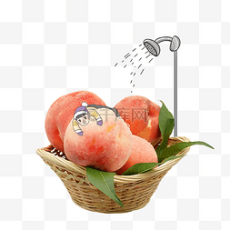 创意水蜜桃水果