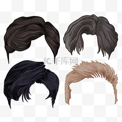 男士发型男士发型图片_多种男士款式手绘发型