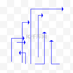 蓝色各种箭头