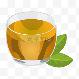 玻璃杯茶汤