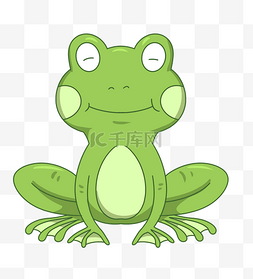 一只绿色青蛙