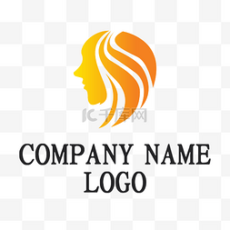 logo特效片头图片_黄色美发LOGO