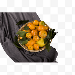 一筐橘子酸甜橘子png素材