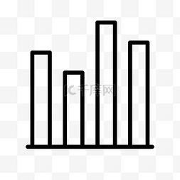 大数据分析图标图片_黑色柱形数据分析元素