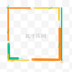 渐变正方形图片_正方形彩色框