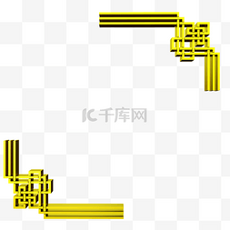 中国风标图片_金色中国风立体角标