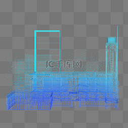 光点线png图片_楼空间建筑科技商业广场智能魔幻