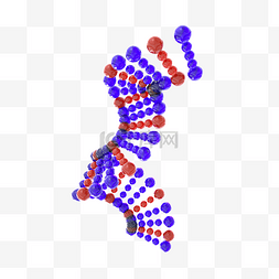 红色链图片_红蓝色医疗基因链