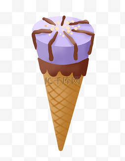 香芋冰淇淋图片_夏季冰淇淋4