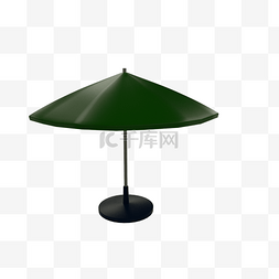 沙滩伞元素图片_伞绿色沙滩伞旅游用伞黑色不锈钢