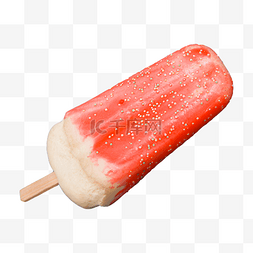 水果味冰淇淋图片_红色水果味冰淇淋