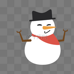 圣诞节装扮雪人
