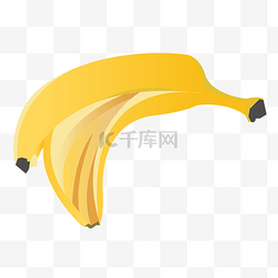 黄色香蕉皮仿真